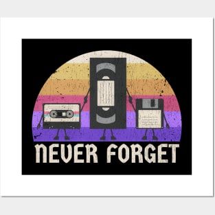 never forget - vintage cassic Posters and Art